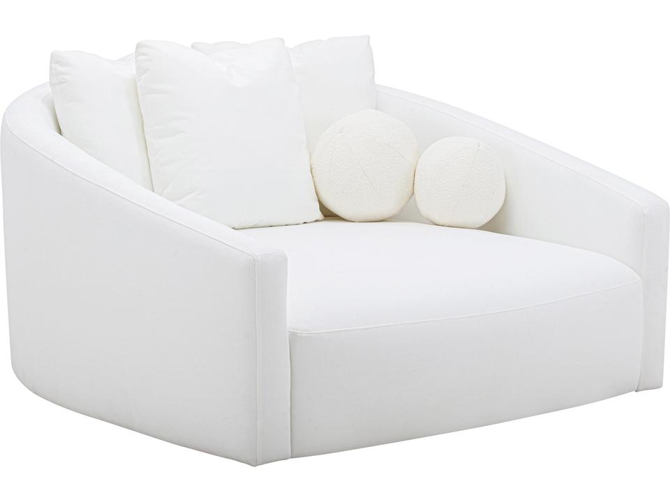 Hanim 54" Cream Performance Fabric Daybed