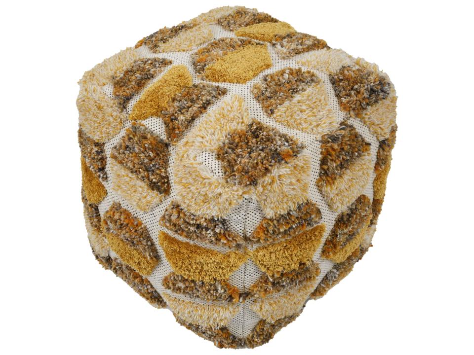 Sawyer Natural Tones Tufted Pouf