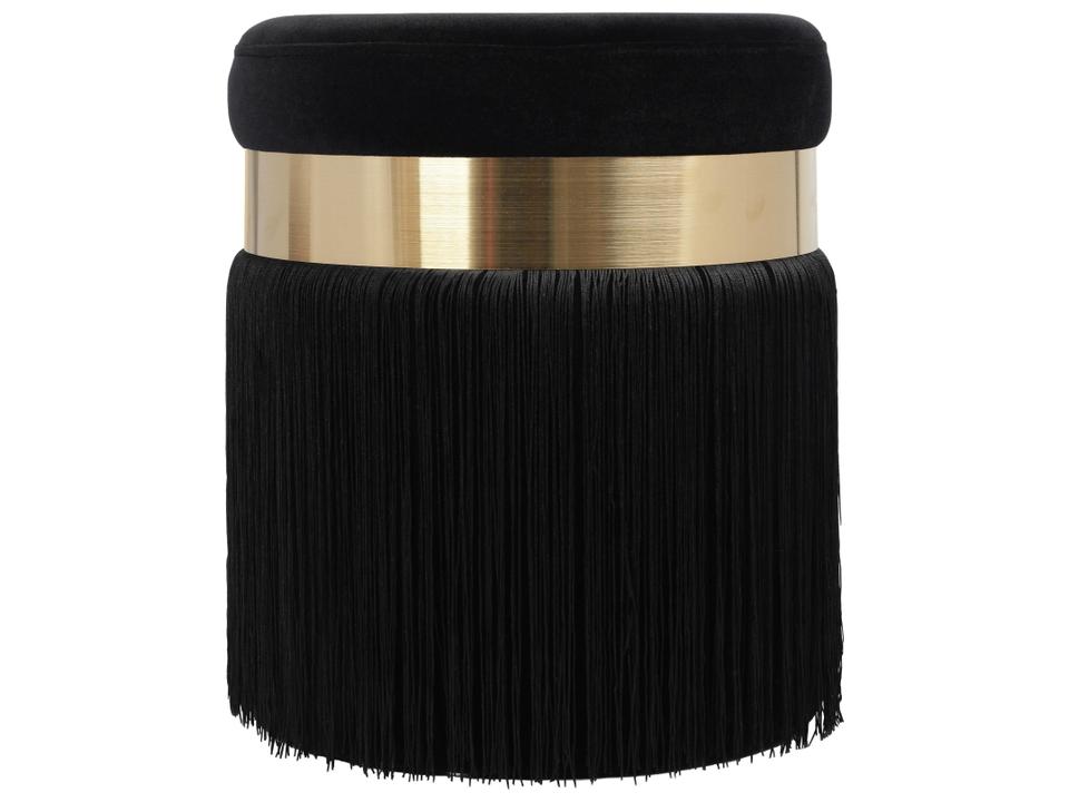 Melody Velvet Tasseled Ottoman