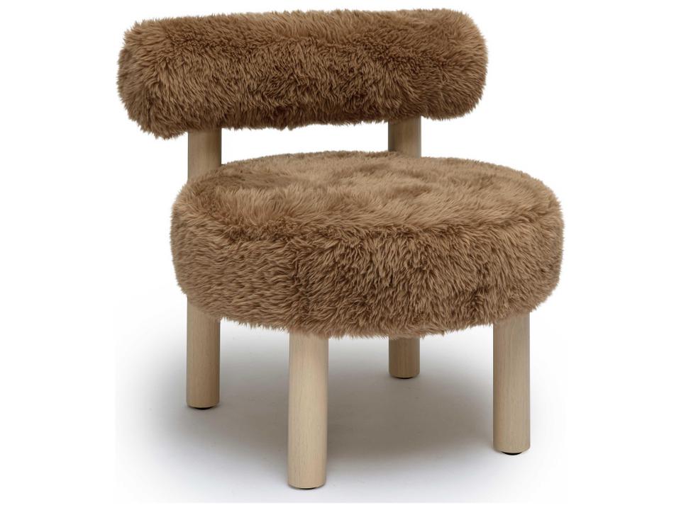 Carmel Contract-Grade Vegan Shearling Accent Chair