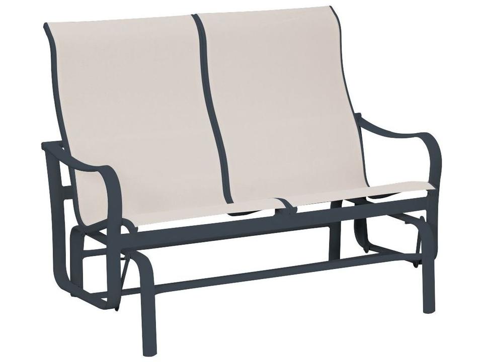 Shoreline Sling Aluminum Double Glider Loveseat
