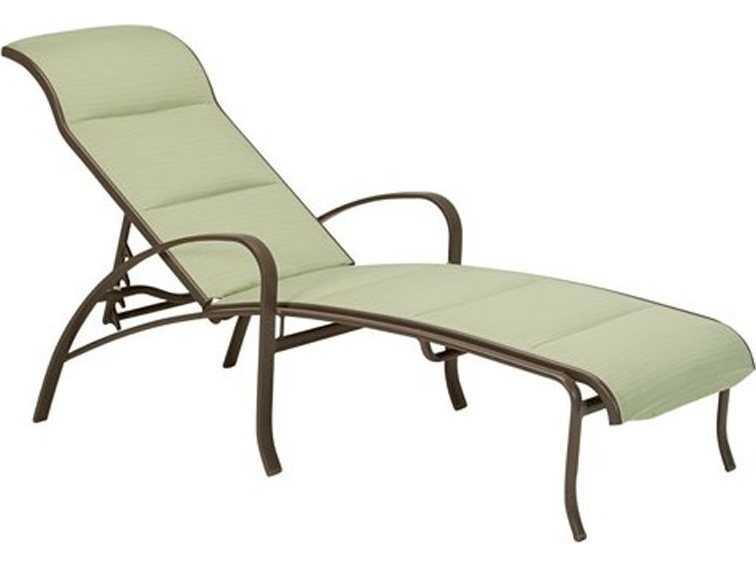Shoreline Padded Sling Aluminum Chaise Lounge