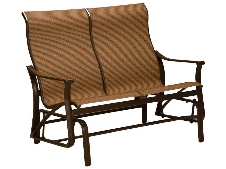 Corsica Sling Aluminum Glider Loveseat
