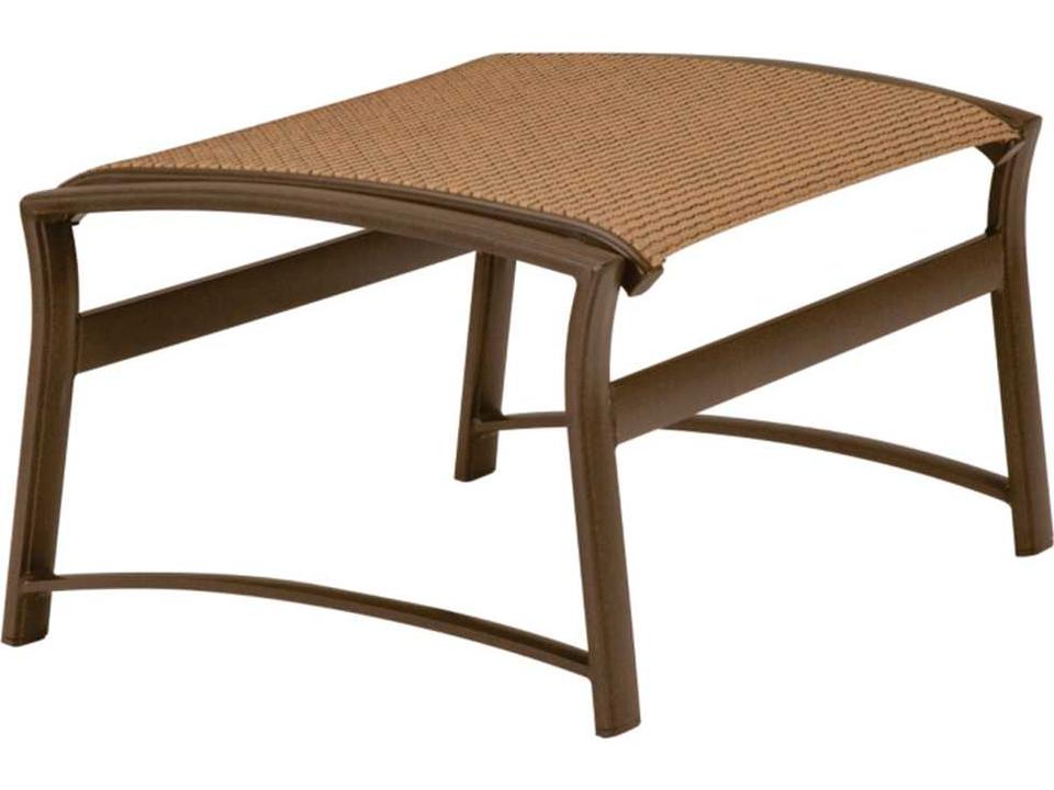 Corsica Sling Aluminum Patio Ottoman