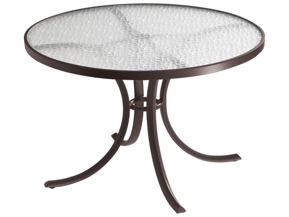 Acrylic 42-Inch Round Outdoor Dining Table