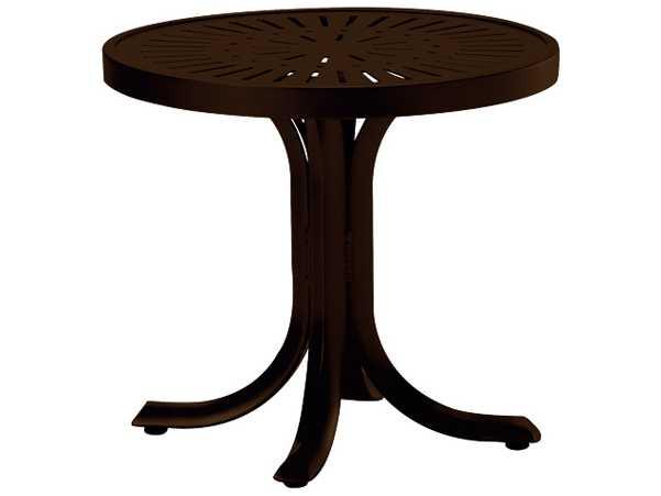La Stratta 20 Inch Round Aluminum Tea Table