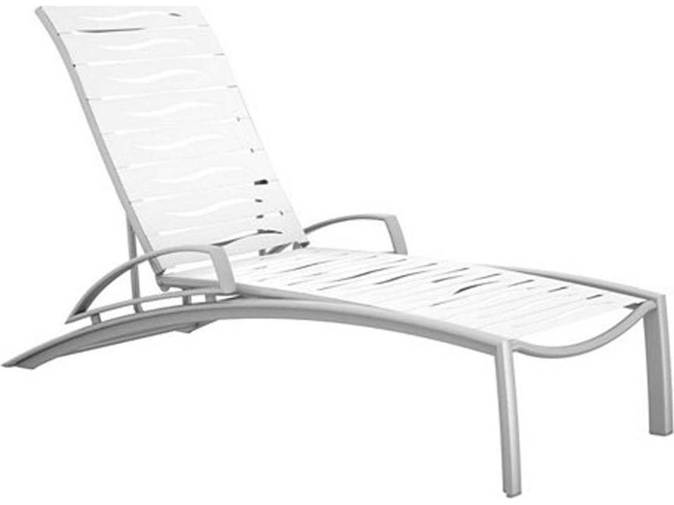 South Beach Wave Segment Aluminum Chaise Lounge