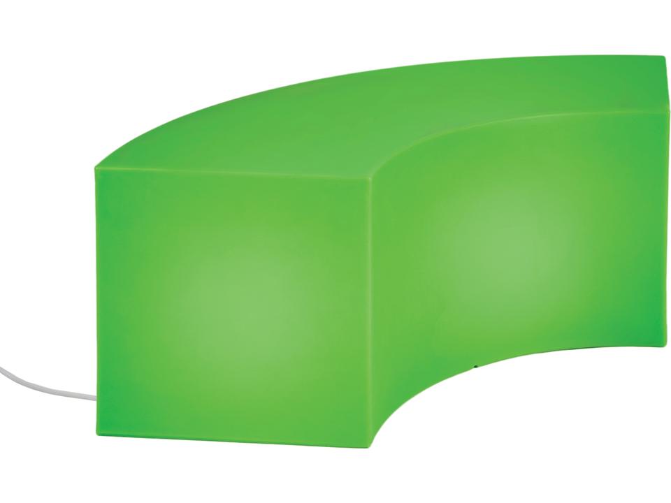 Curve Crescent Marine Grade Polymer Table Bench with Light