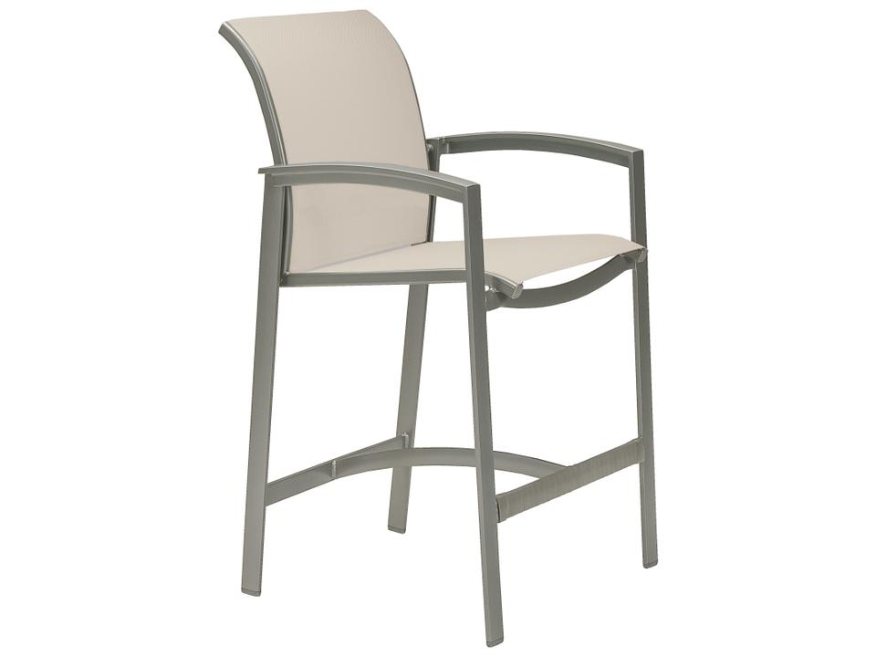 Elance Relaxed Sling Aluminum Outdoor Patio Bar Stool