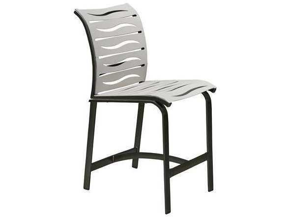Elance EZ Span Wave Strap Aluminum Counter Height Stool in Wave Strap