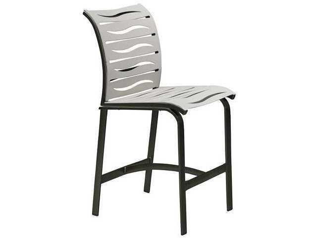 Elance EZ Span Wave Segment Outdoor Bar Stool by John Caldwell