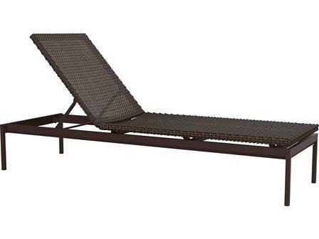 Cabana Club Woven Aluminum Wicker Armless Chaise Lounge by Richard Holbrook