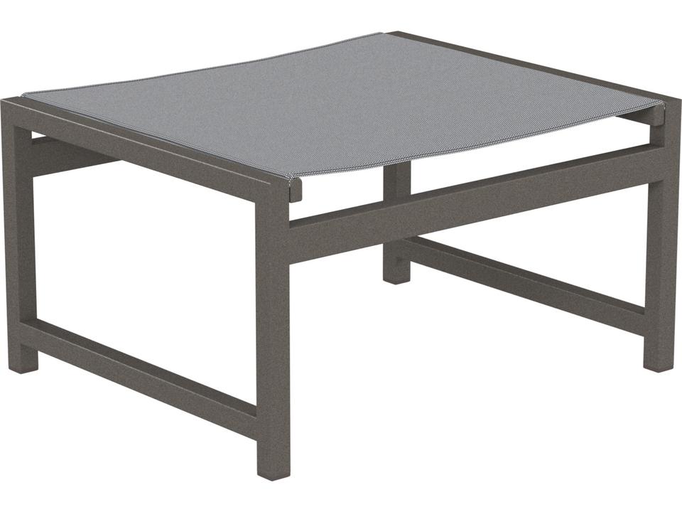 Cabana Club Sling Aluminum Patio Ottoman 23-Inch