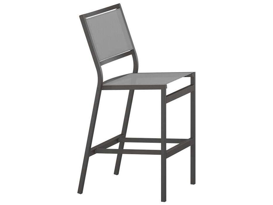 Cabana Club Sling Aluminum Armless Stationary Bar Stool