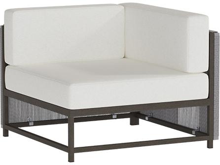 Cabana Club Rope Aluminum Corner Lounge Chair