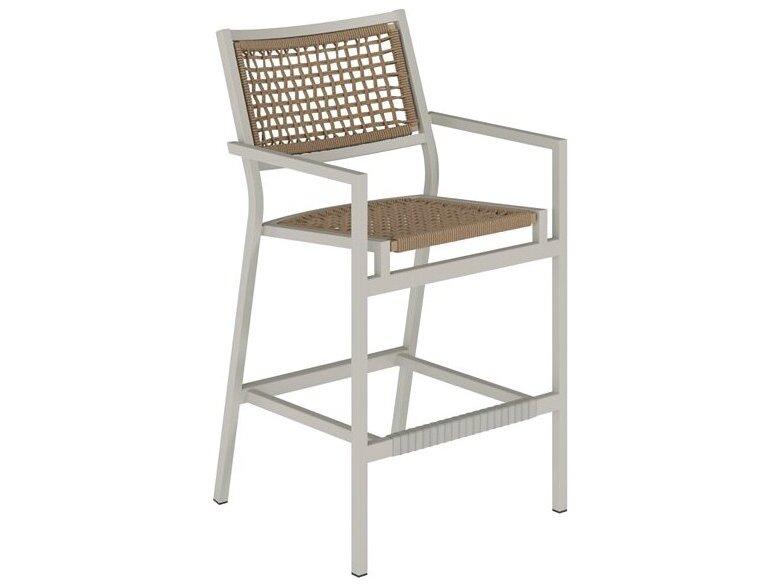 Cabana Club Rope Aluminum Stationary Bar Stool