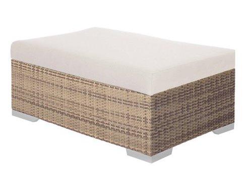 Arzo Rectangular Woven Cushion Ottoman