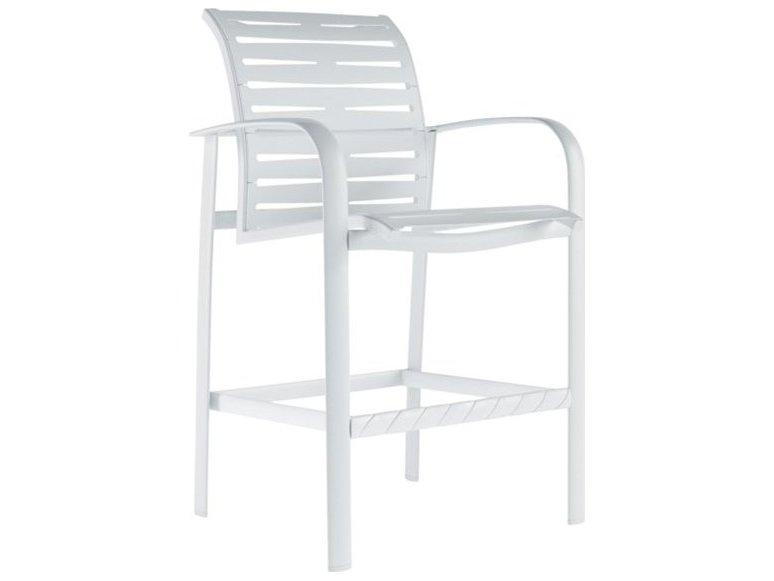 Laguna Beach EZ Span Ribbon Outdoor Bar Stool Stackable