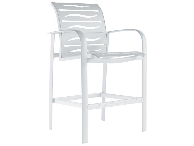 Laguna Beach EZ SPAN Wave Aluminum Outdoor Bar Stool
