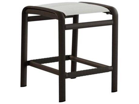 Laguna Beach Relaxed Padded Sling Aluminum Backless Bar Stool