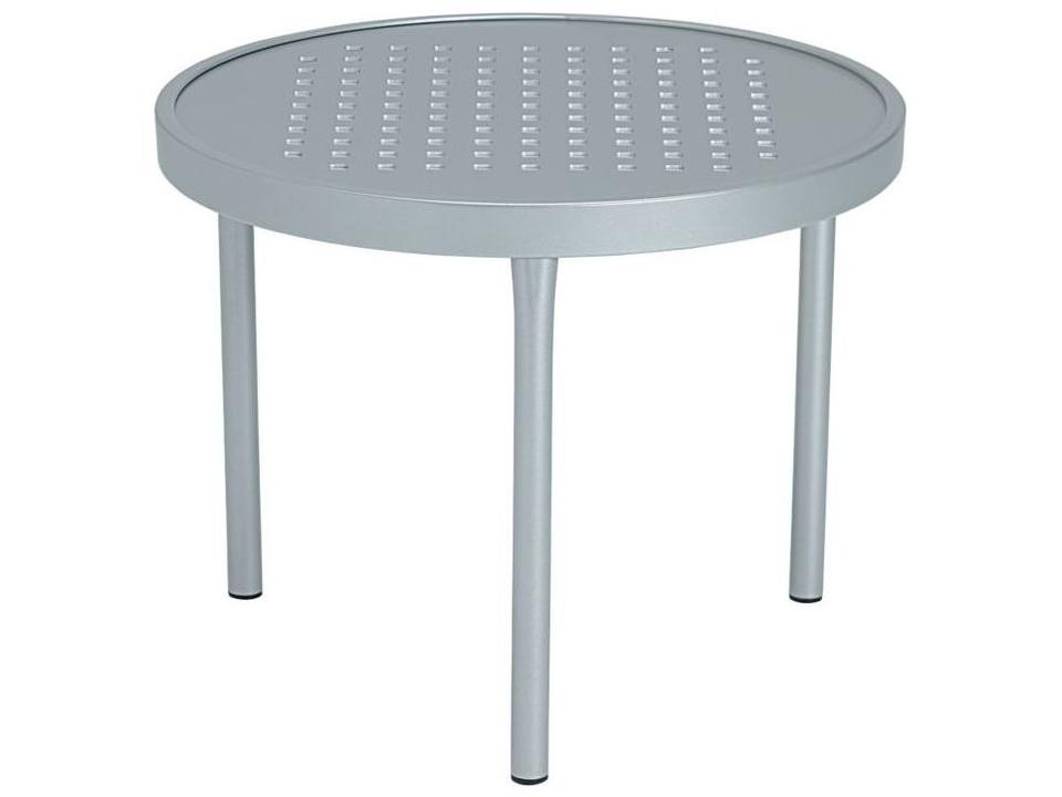 Boulevard 20-Inch Round Aluminum Tea Table