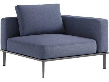 Platform Cushion Aluminum Left Square Corner Lounge Chair