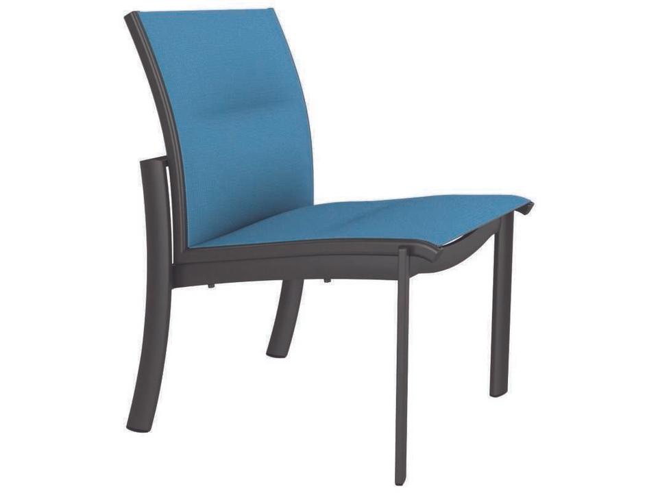 Kor Padded Sling Dining Side Chair with Aluminum Frame