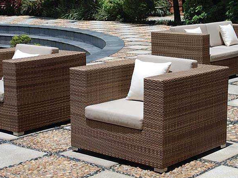 Arzo Woven Cushion Patio Lounge Set