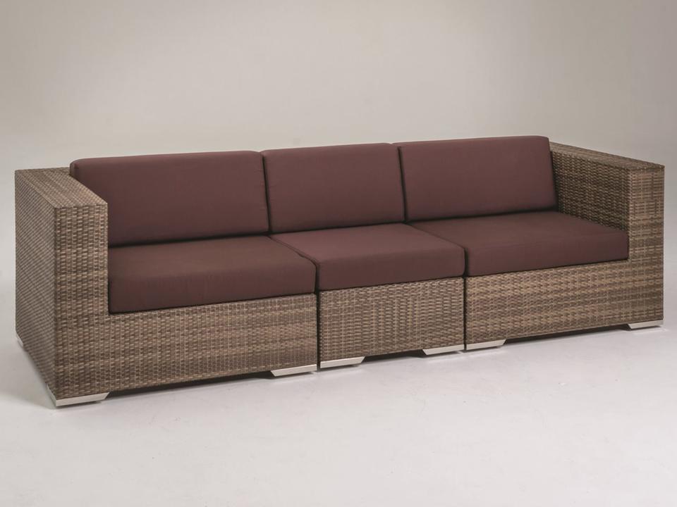 Arzo Woven Cushion Sectional Outdoor Lounge Set