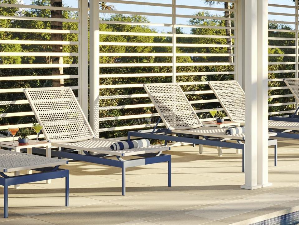 Cabana Club Rope Aluminum Lounge Set