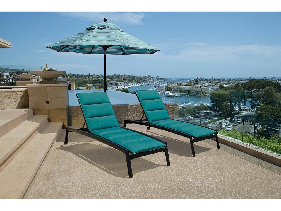Elance Padded Sling Aluminum Lounge Set