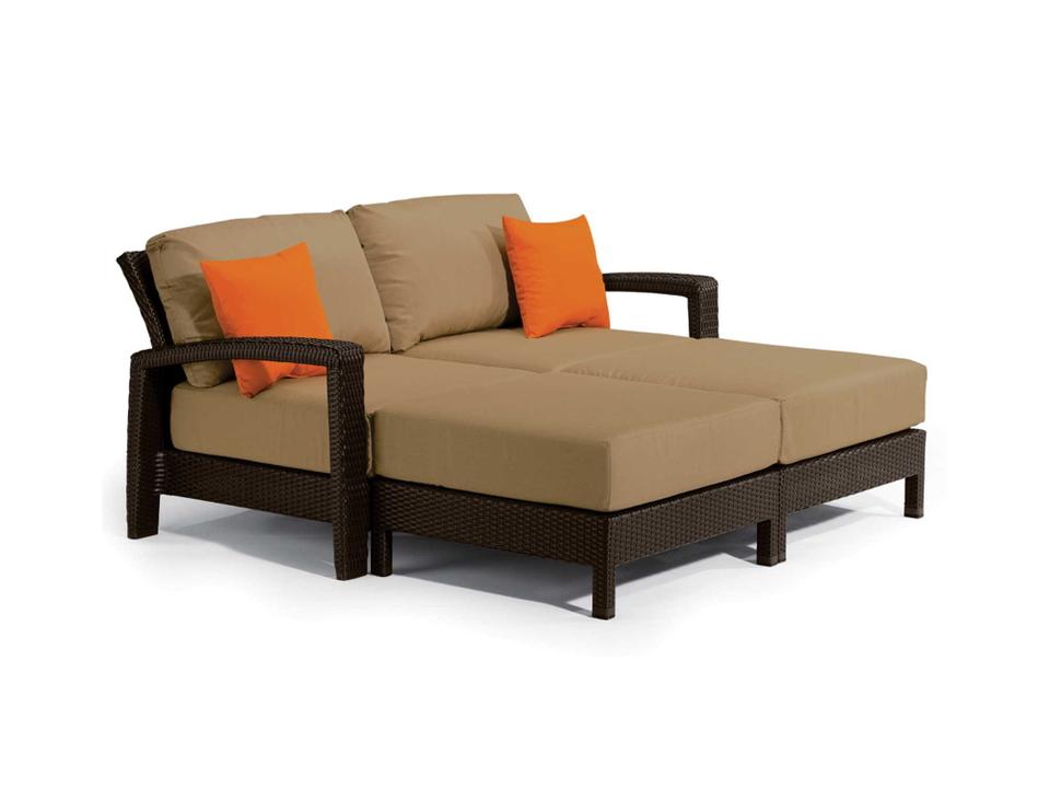 Evo Woven Deep Seating Double Outdoor Patio Lounge Set