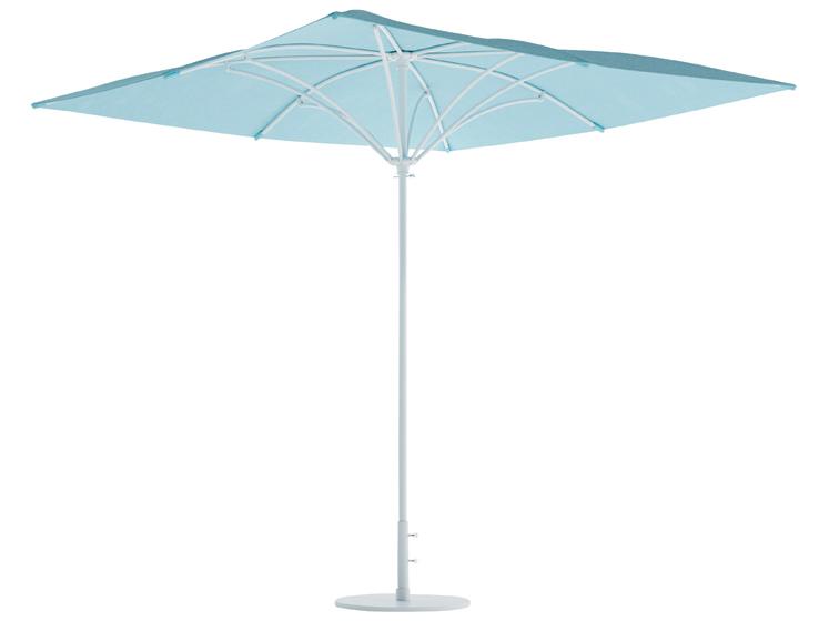 Trace Waterfall 6-Foot Square Manual Lift Outdoor Market Umbrella with Vent