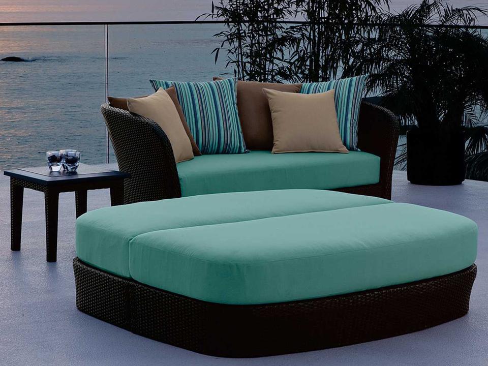 Evo Woven Wicker Cushion Patio Lounge Set