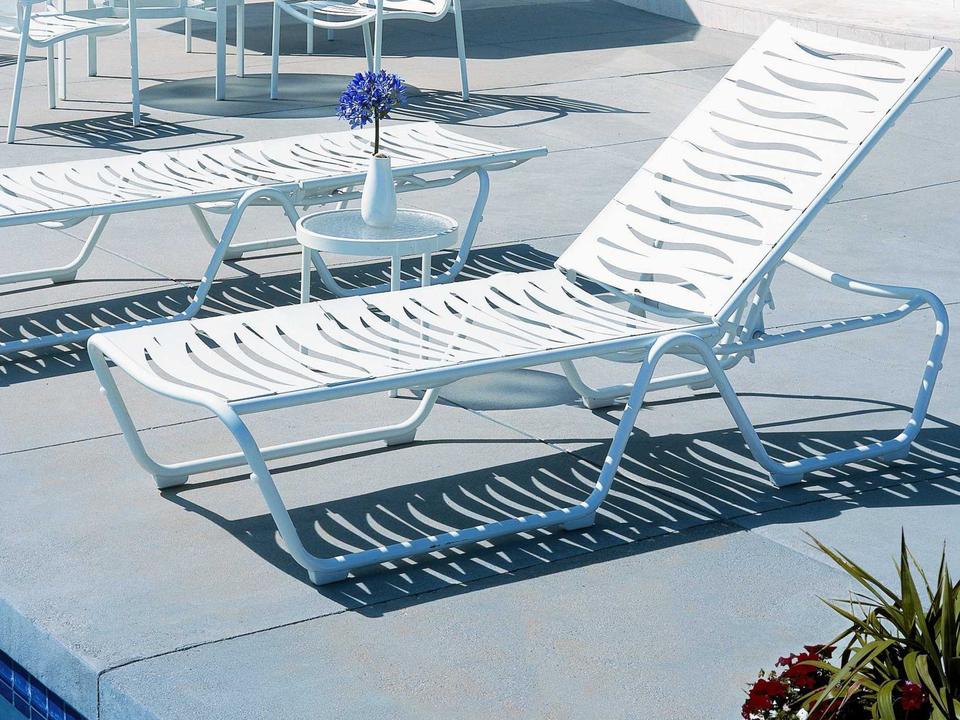 Millennia Wave Segment Aluminum Outdoor Patio Lounge Set