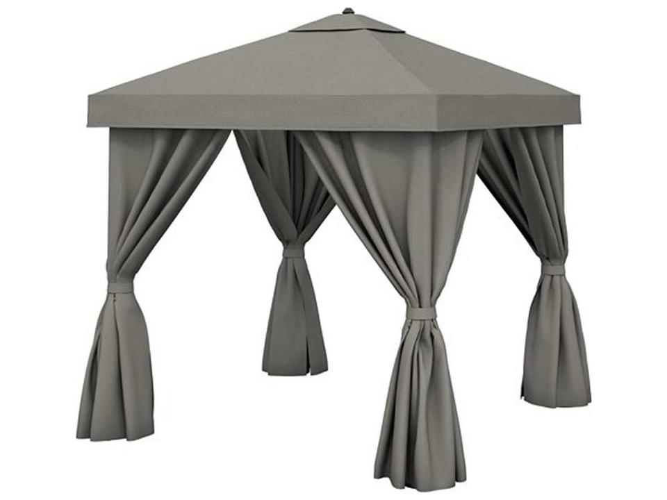 Cabana Pavilion 8 Foot Square Aluminum Cabana with Vent