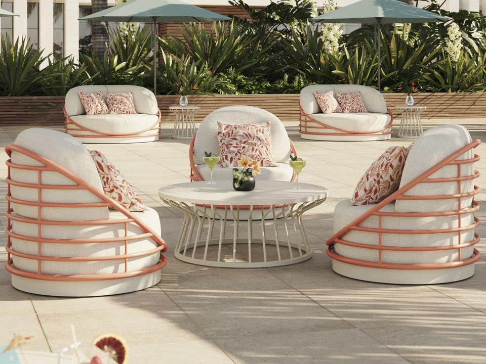 Orbit Aluminum Cushion Lounge Set