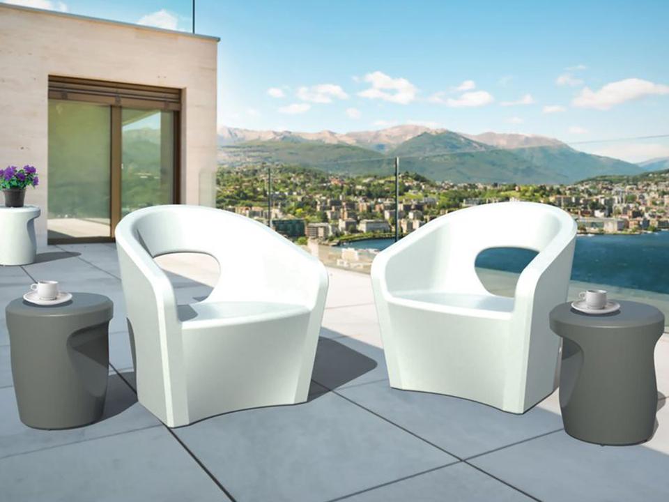 Radius Marine Grade Polymer Outdoor Patio Lounge Set