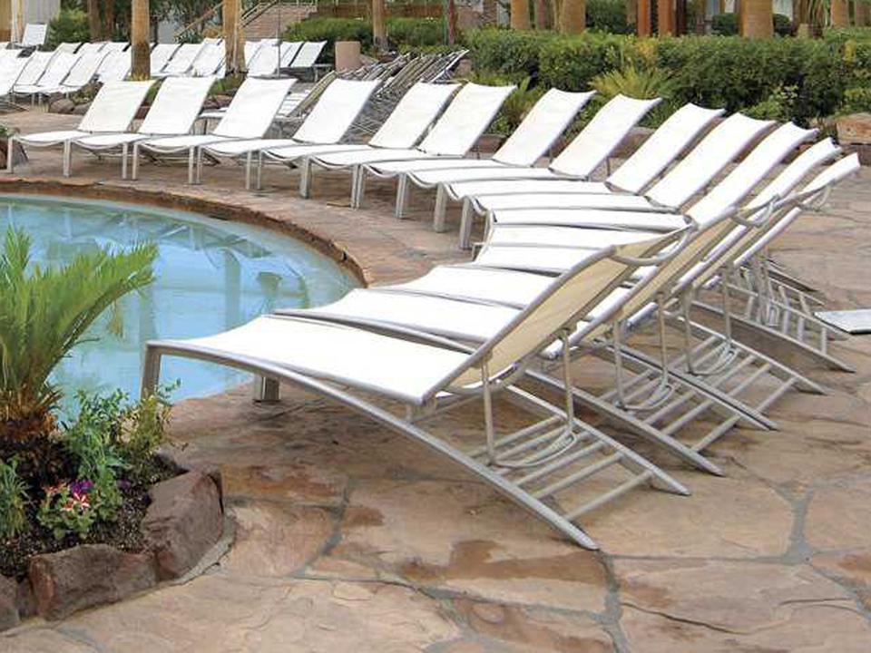South Beach Relaxed Sling Aluminum Patio Lounge Set