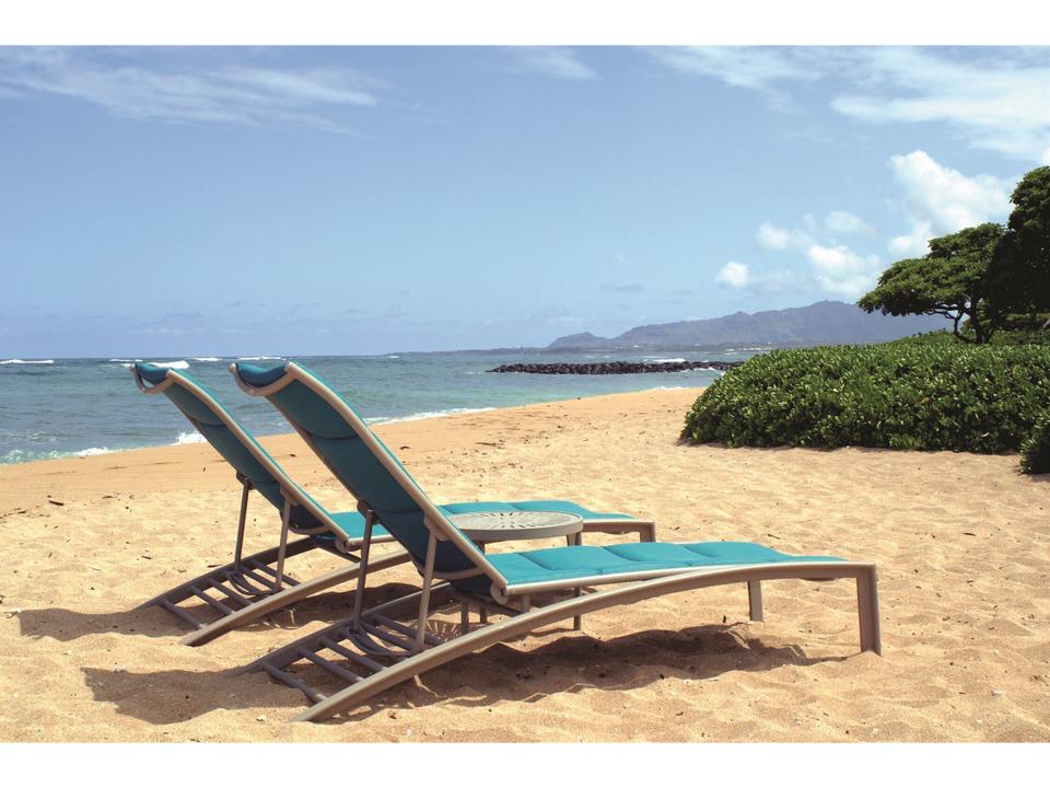 South Beach Padded Sling Aluminum Lounge Set