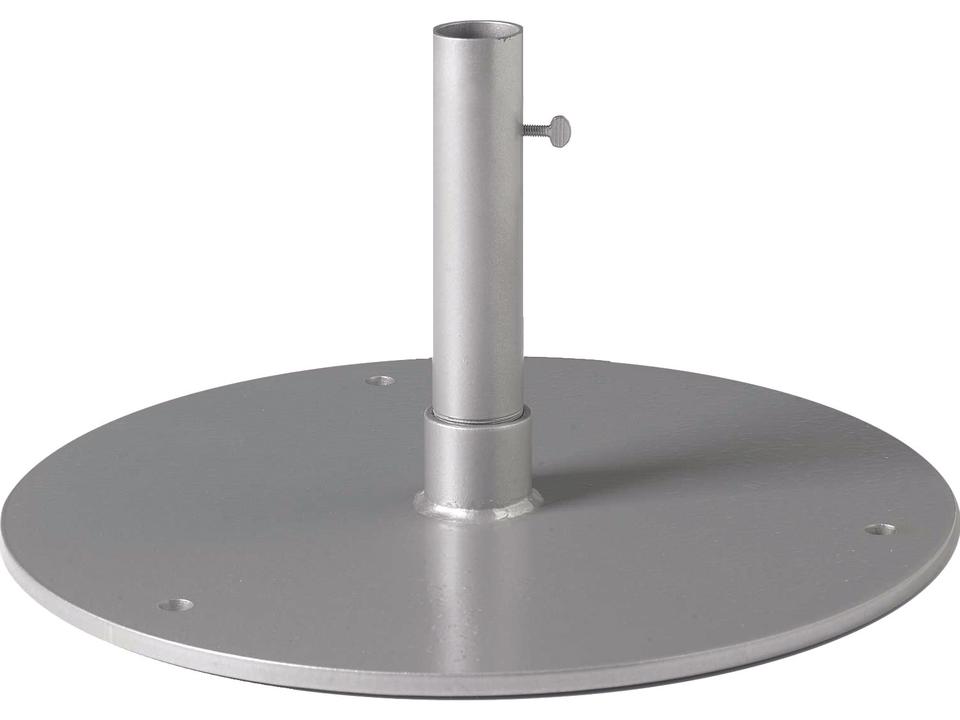 20-Inch Round Steel Plate Umbrella Base for 1.5-Inch Poles