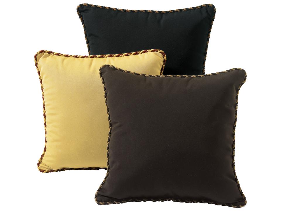 16-Inch Square Throw Pillow with Cord Welt