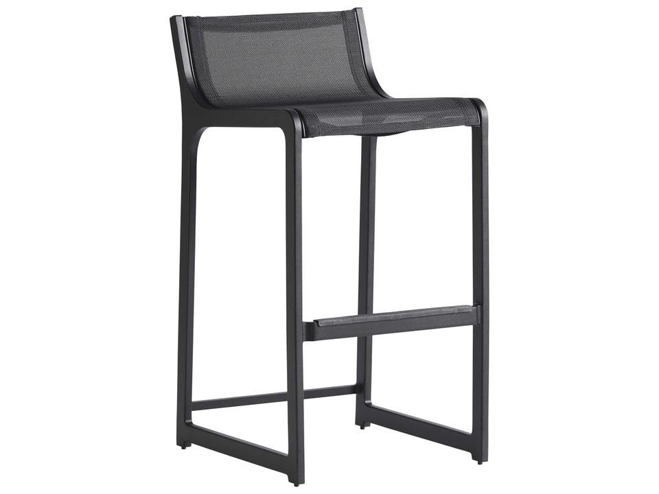 South Beach All-Weather Sling Bar Stool in Dark Graphite