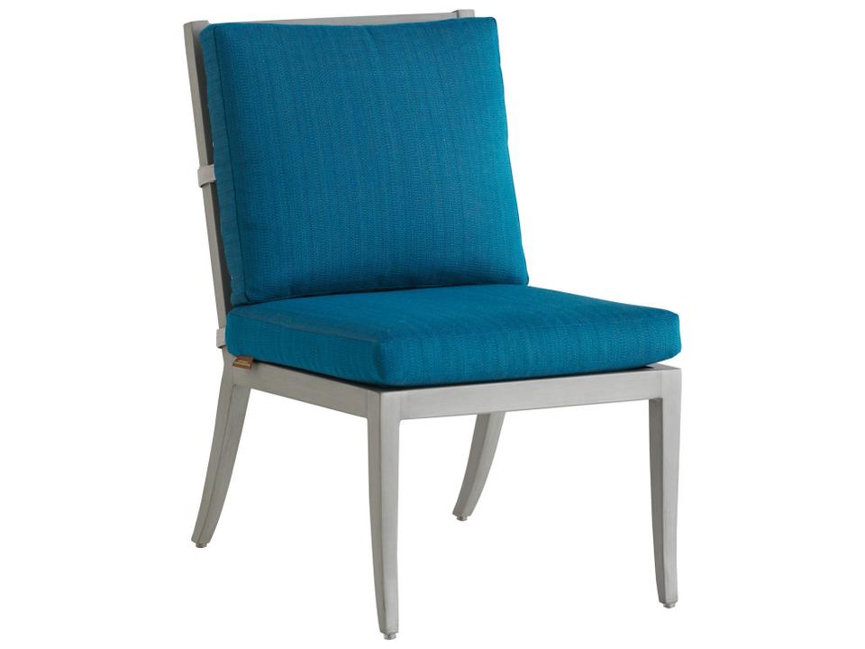 Silver Sands Aluminum Dining Side Chair in Oyster Shell