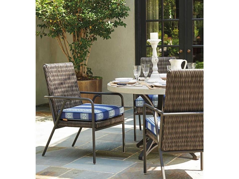Cypress Point Ocean Terrace Aluminum Wicker Dining Set