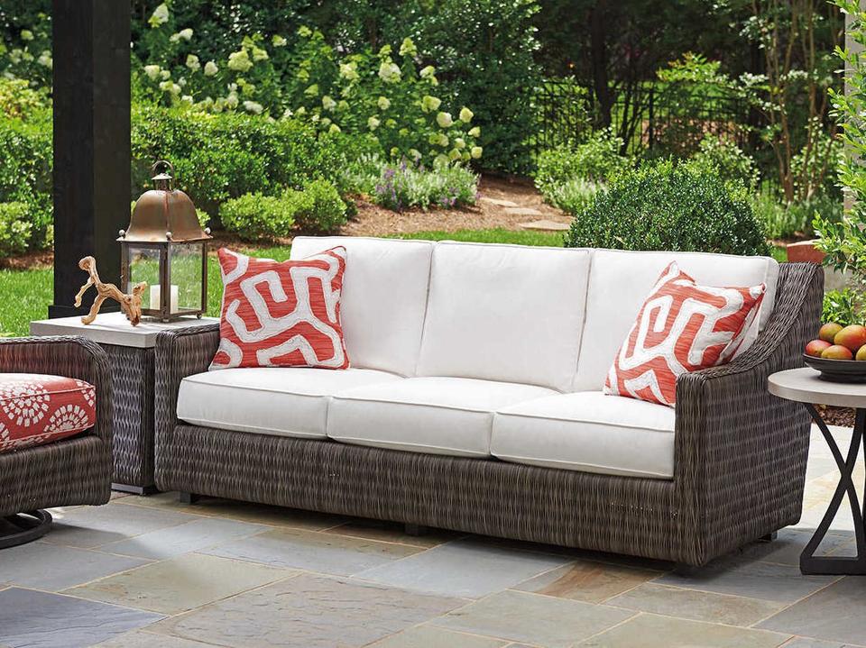 Cypress Point Ocean Terrace Aluminum Wicker Cushion Lounge Set