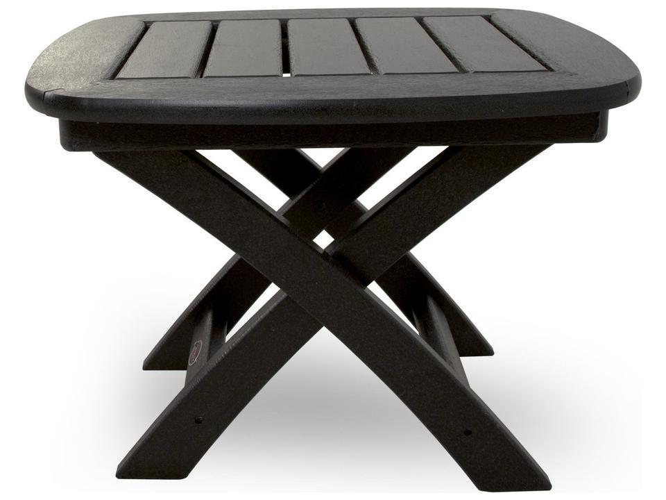 ® Outdoor Furniture™ Yacht Club Recycled Plastic Rectangular End Table