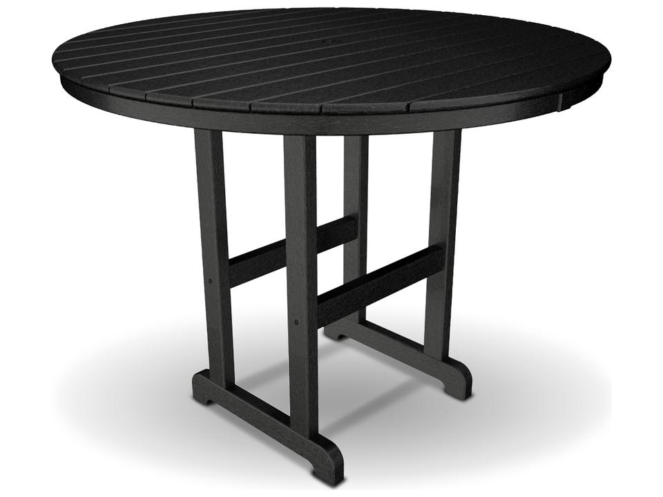 Monterey Bay 48 Inch Round Counter Table with Umbrella Hole