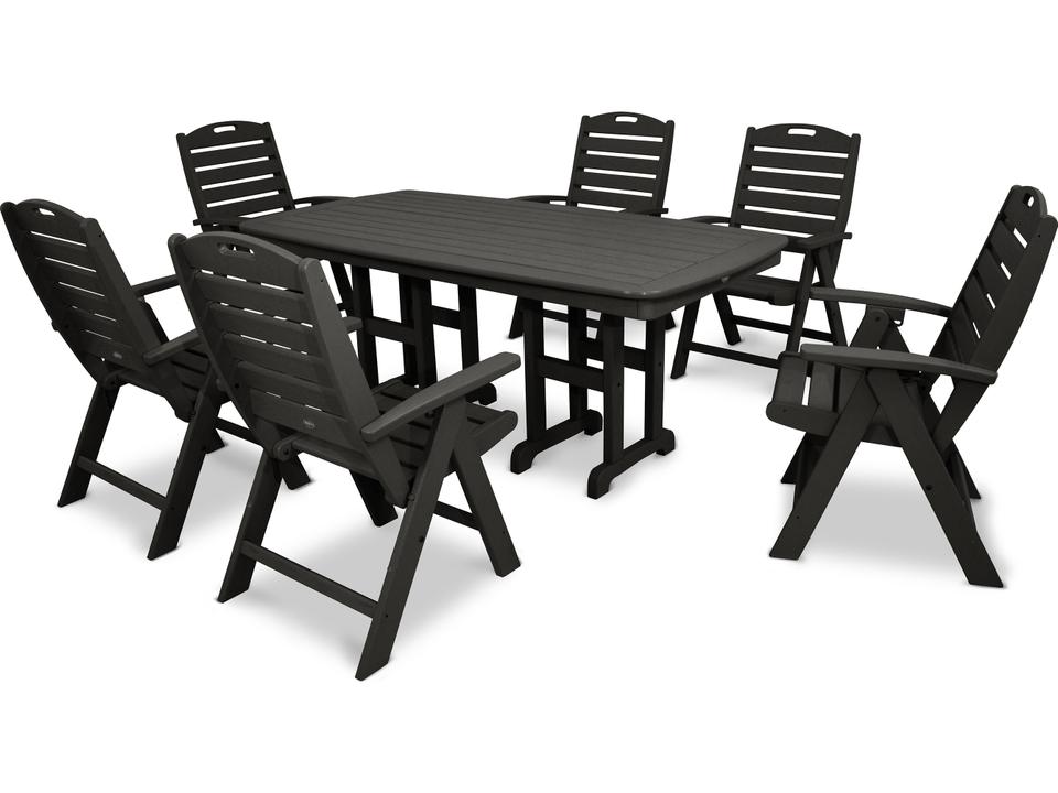 ® Outdoor Furniture™ Yacht Club Recycled Plastic 7 Piece Dining Set