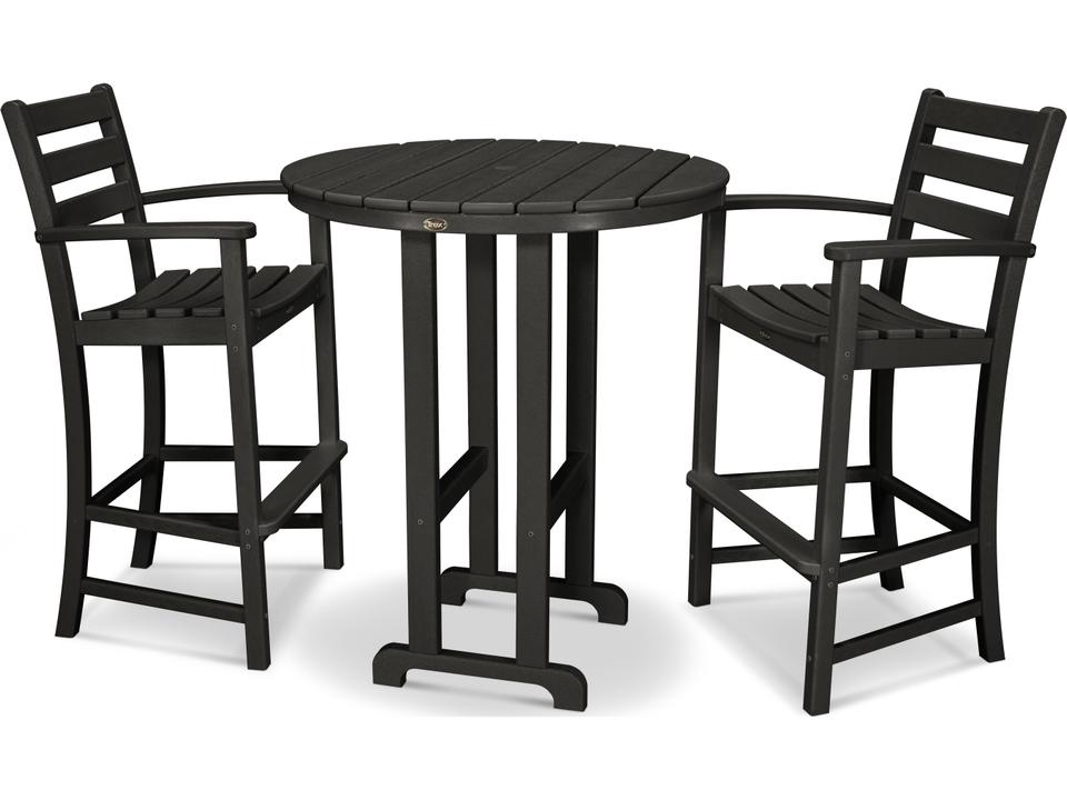 ® Outdoor Furniture™ Monterey Bay Recycled Plastic 3 Piece Bar Set